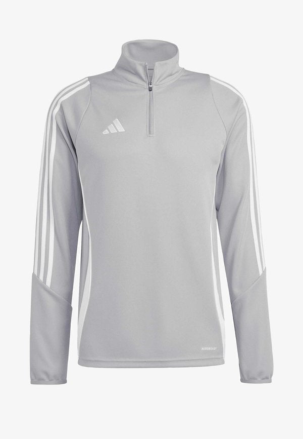 adidas Performance TIRO24 TRAINING TOP - Long sleeved top - team mid grey   white