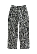 New Look ZEBRA PRINT ADALAE WIDE LEG JEANS