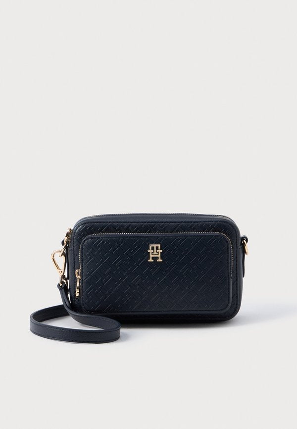 Tommy Hilfiger HILFIGER ICON EMBOSSED TH MONOGRAM CAMERA BAG - Cross body bag - space blue