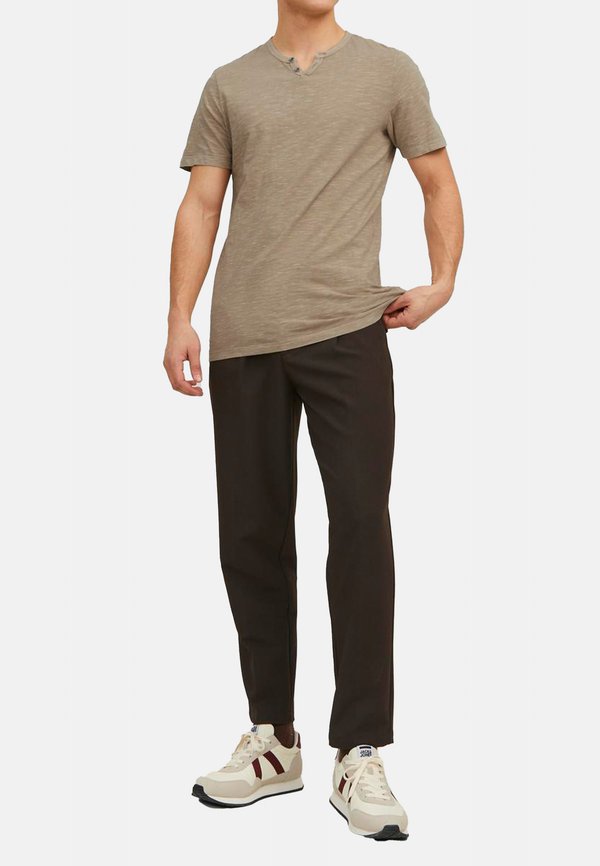 Jack & Jones 3ER PACK SPLIT - Basic T-shirt - blau weiß beige