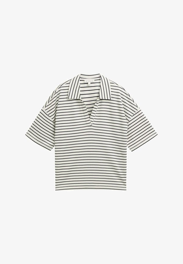 TOM TAILOR Polo shirt - offwhite/navy tee stripe
