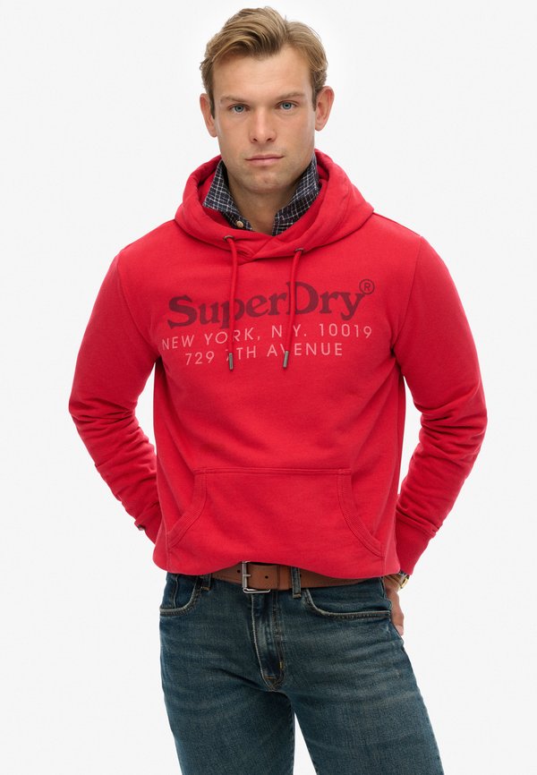 Superdry & Co NEW YORK VENUE  - Hoodie - indiana red