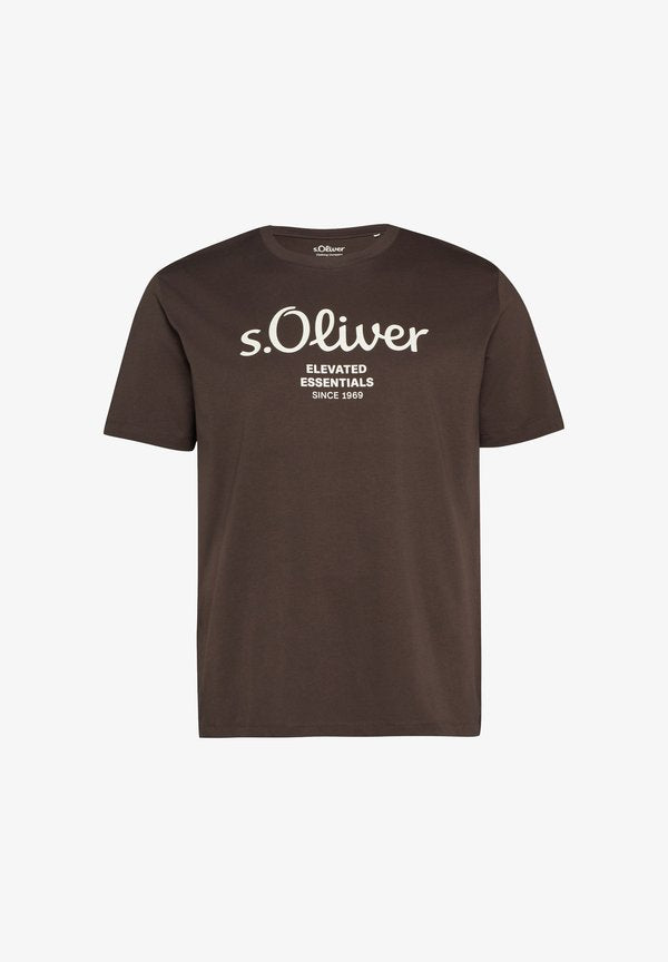 s.Oliver T-SHIRT - Print T-shirt - dunkelbraun