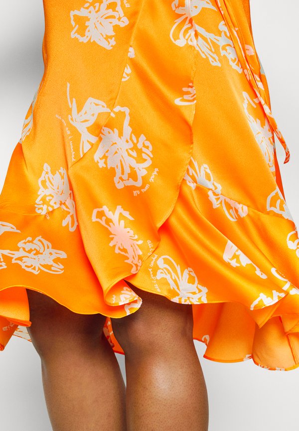 Object Curve OBJISSY PAPAYA MIDI WRAP DRESS CUR