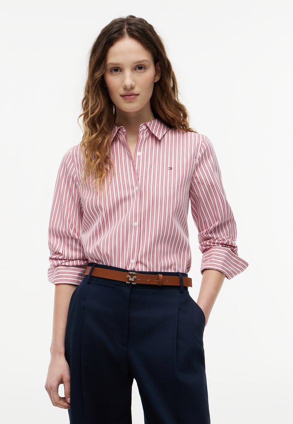 Tommy Hilfiger POPLIN REGULAR SHIRT - CORE SHIRTING - Button-down blouse - red