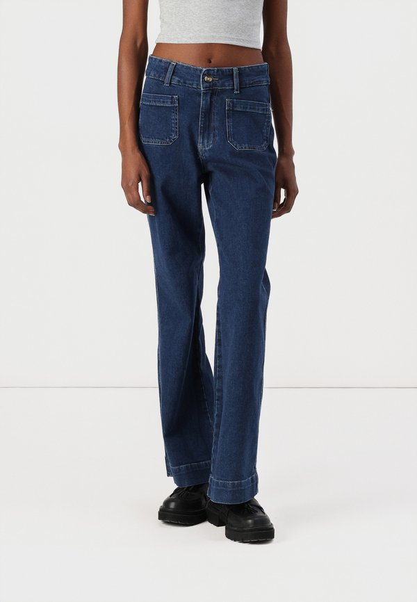ONLY Wide-fit ONLJUICY High waist Wide Leg Fit - Wide Leg - dark blue denim