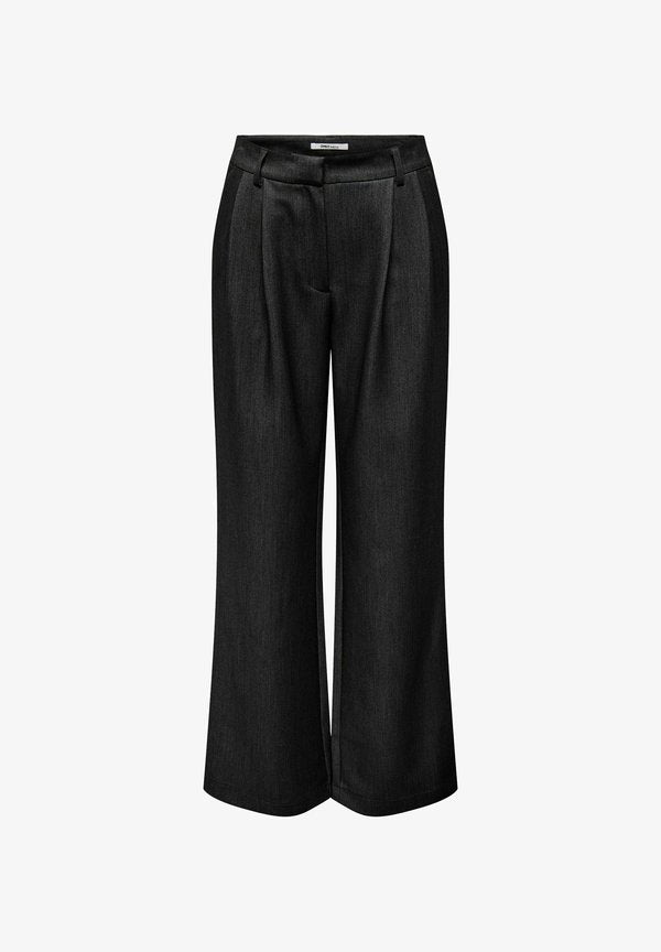 ONLY ONLHATTIE GERADE GESCHNITTEN - Trousers - black