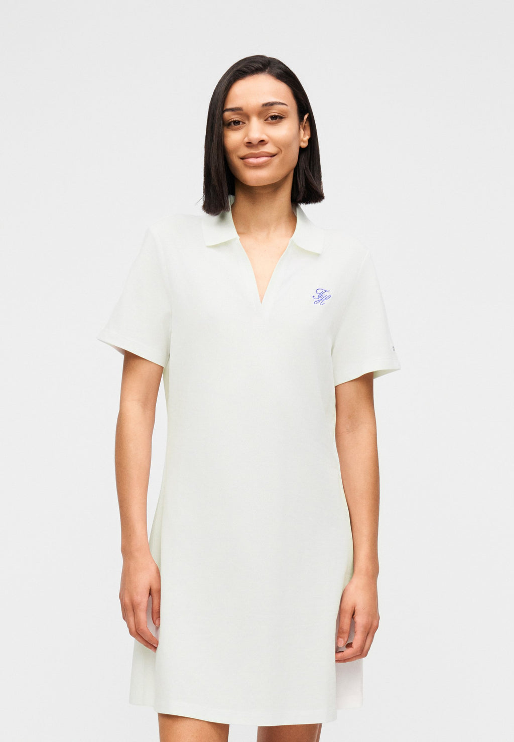 1985 LOGO EMBROIDERY MINI POLO DRESS Media 3
