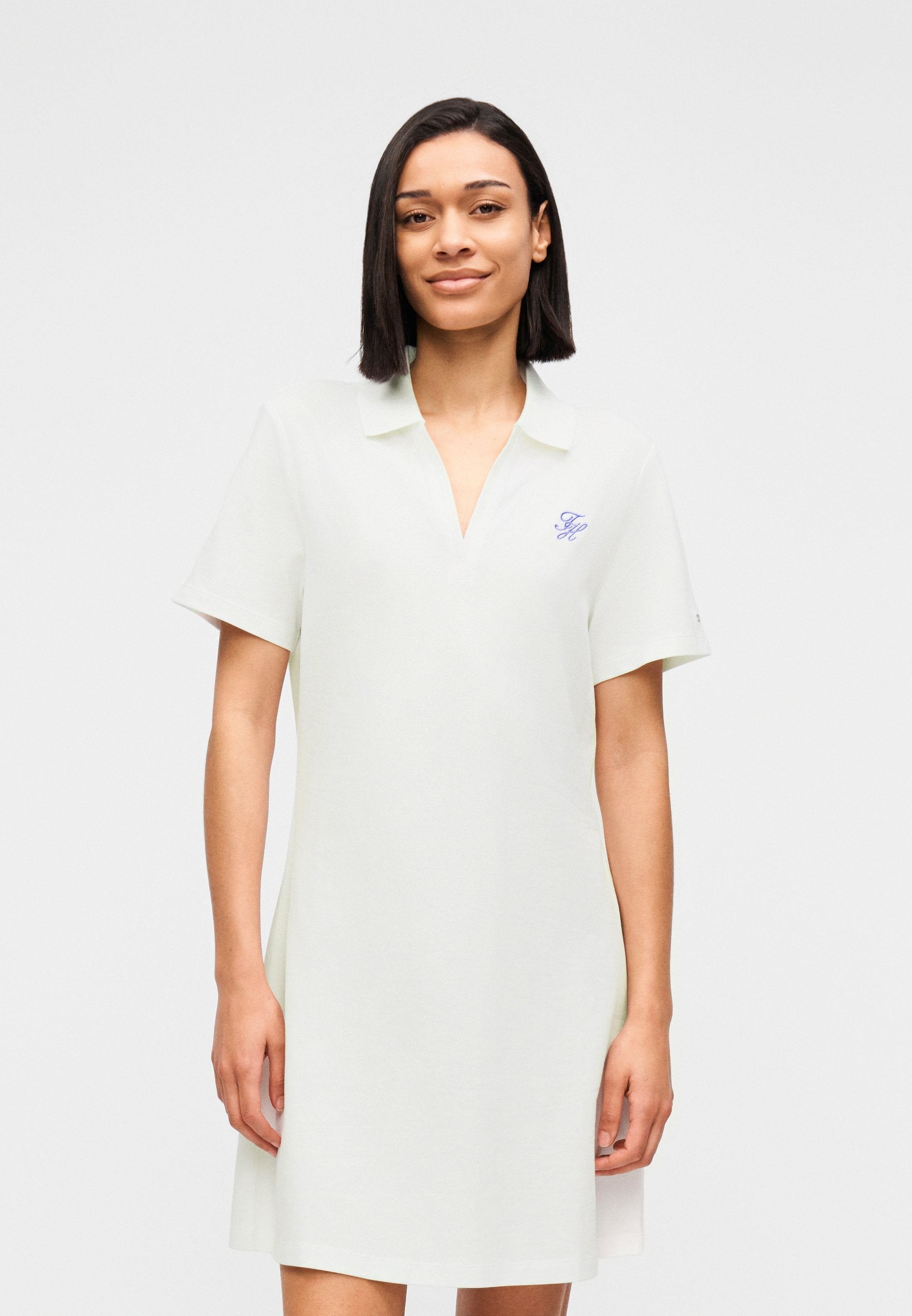 1985 LOGO EMBROIDERY MINI POLO DRESS Media 3