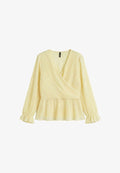 Vero Moda Curve BLOUSE VMDORA TOP - Blouse - flan