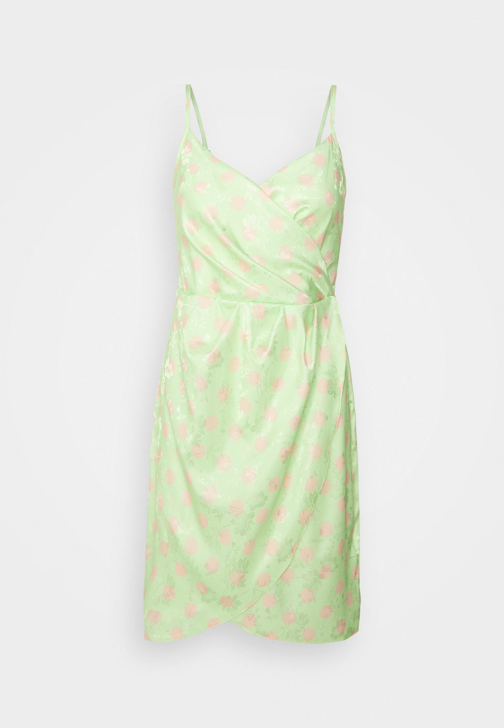 Closet LONDON WRAP SLIP DRESS