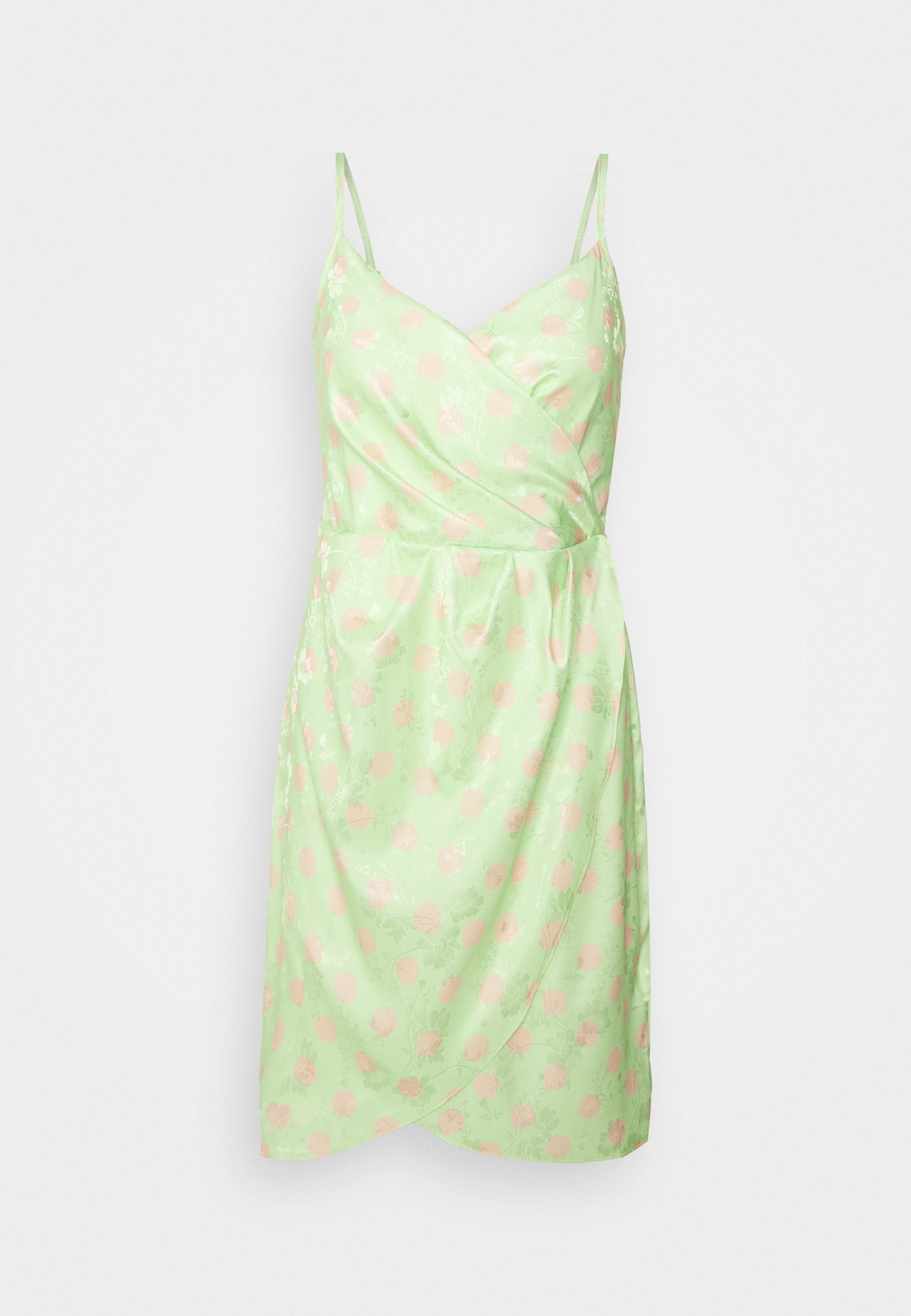 Closet LONDON WRAP SLIP DRESS