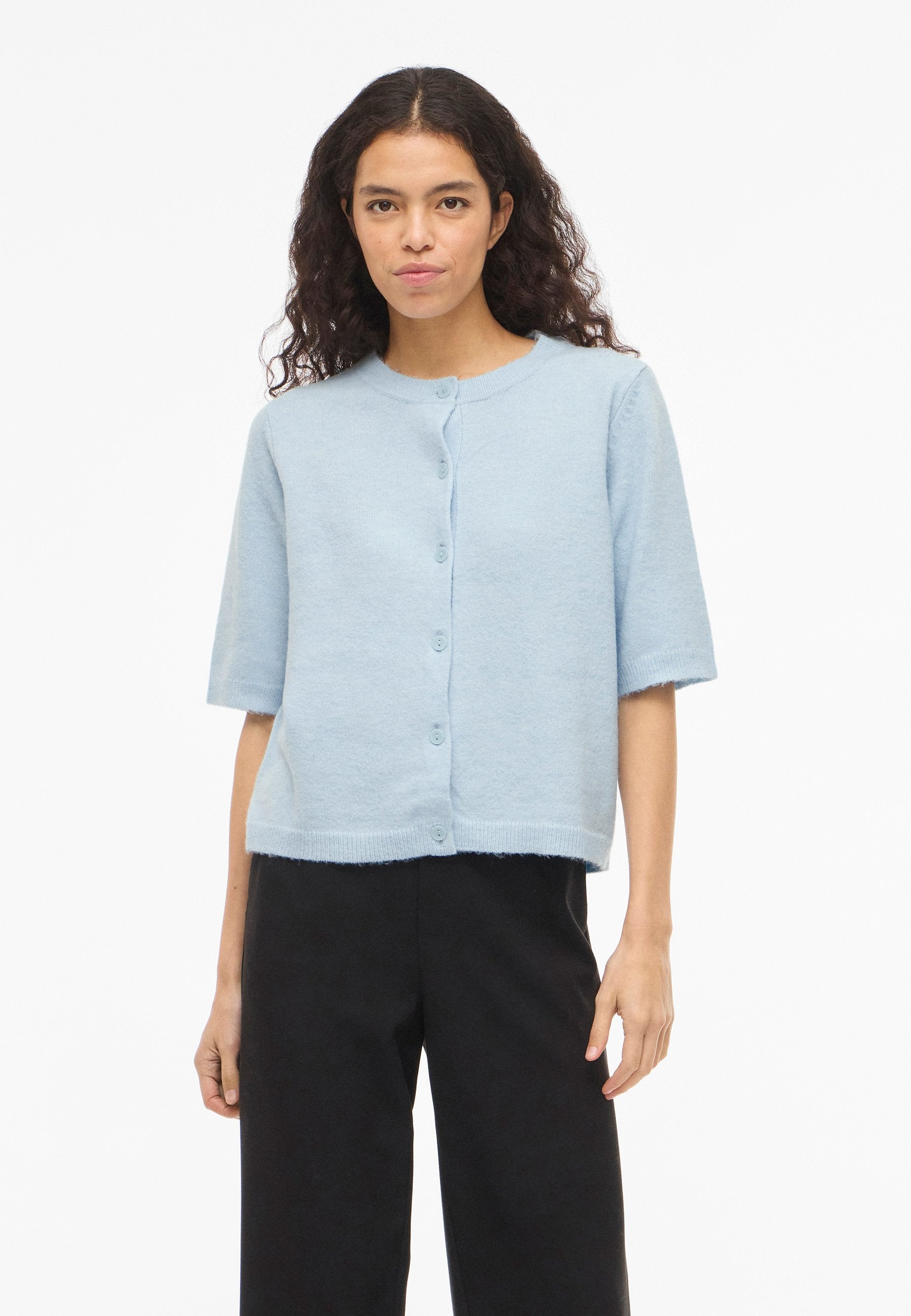VILA VILIGA 2/4 O-NECK KNIT CARDIGAN - NOOS