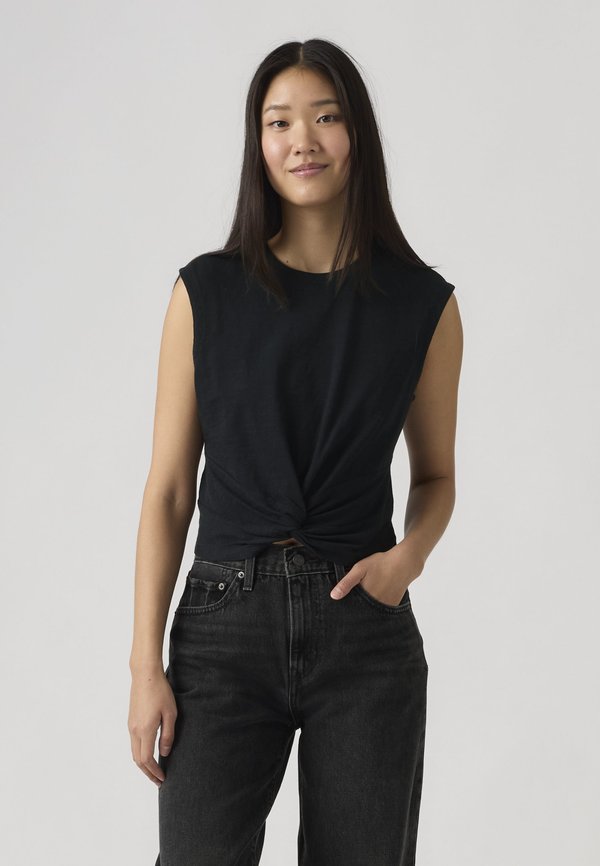 Levi's® JEMMA KNOT - Top - anthracite night slub