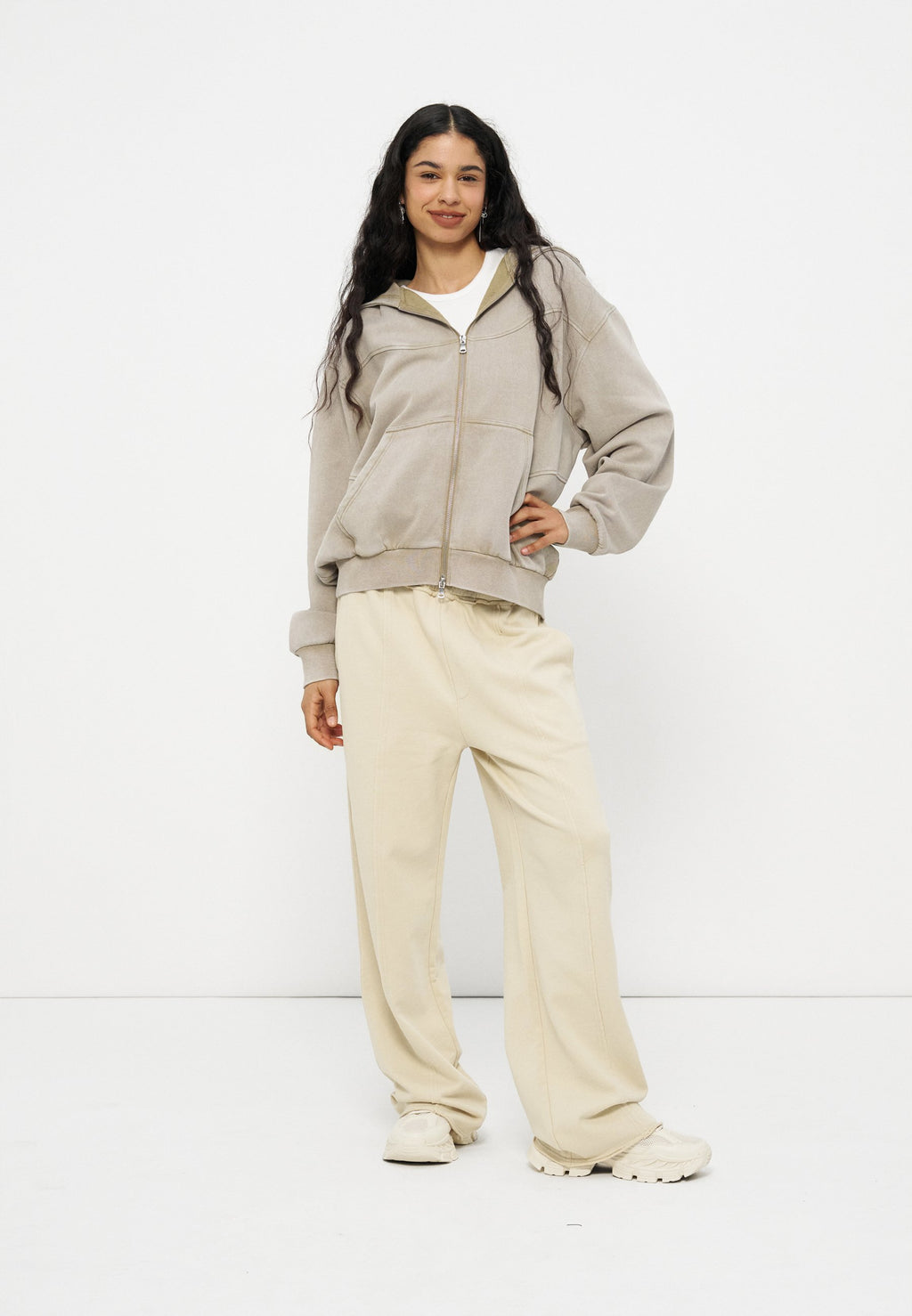 YOURTURN WIDE LEG JOGGING TROUSERS
