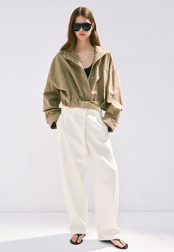 Mango ADULT - Trousers - white