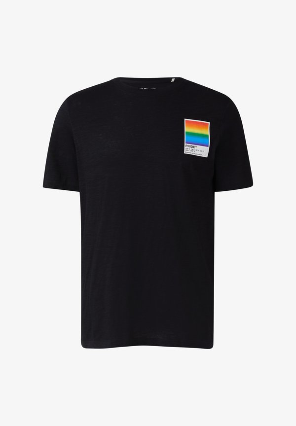 s.Oliver MIT PRIDE-MOTIV - Basic T-shirt - schwarz