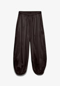 Vero Moda Wide-leg VMLOTUS Mid waist Balloon - Trousers - chocolate torte