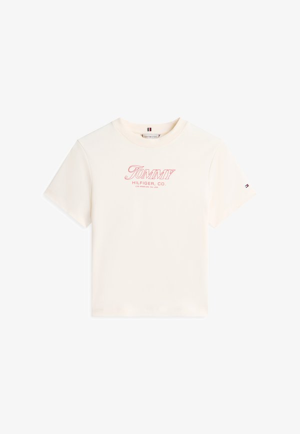 Tommy Hilfiger LOGO INTERLOCK KNIT T-SHIRT - Print T-shirt - calico