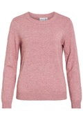 VILA VIRIL O-NECK L/S KNIT TOP - NOOS