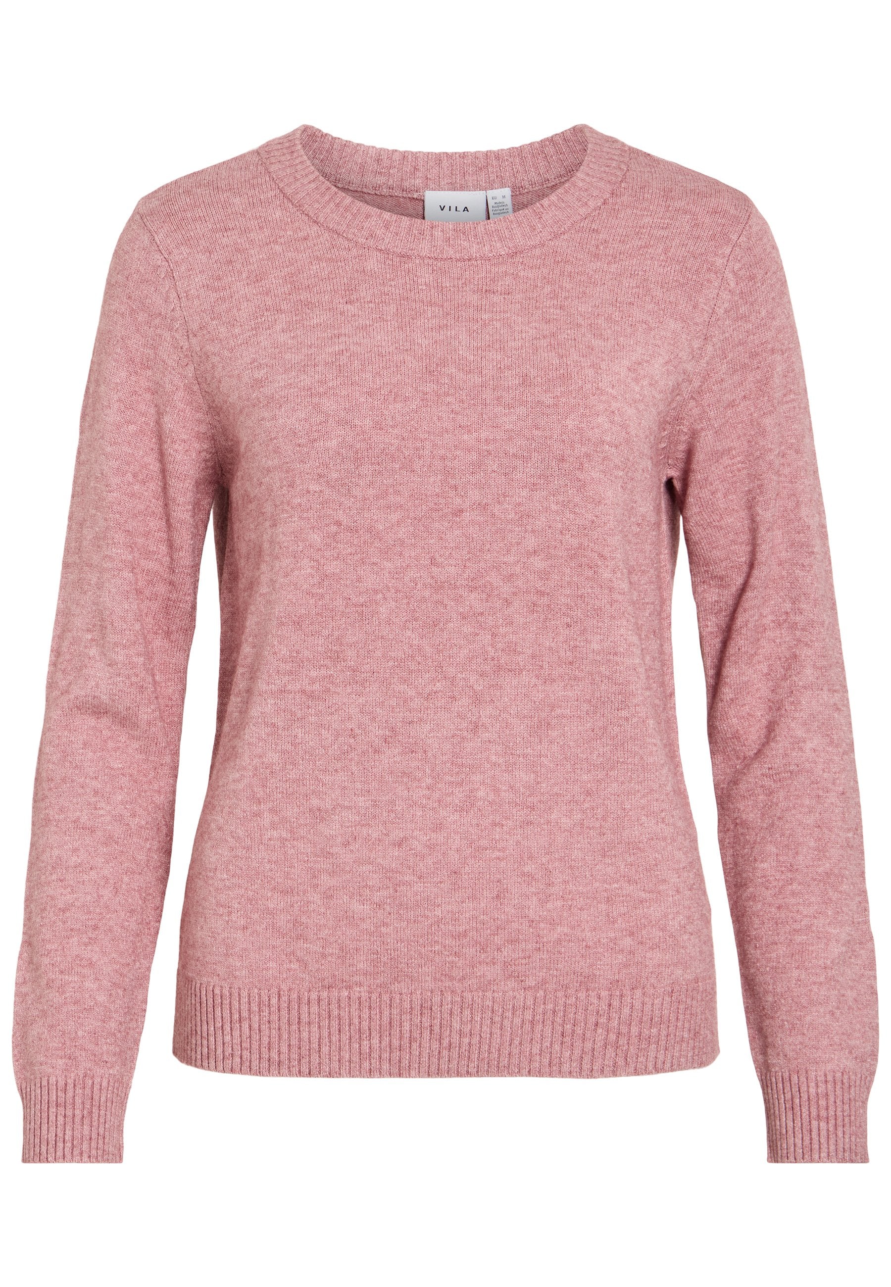 VILA VIRIL O-NECK L/S KNIT TOP - NOOS