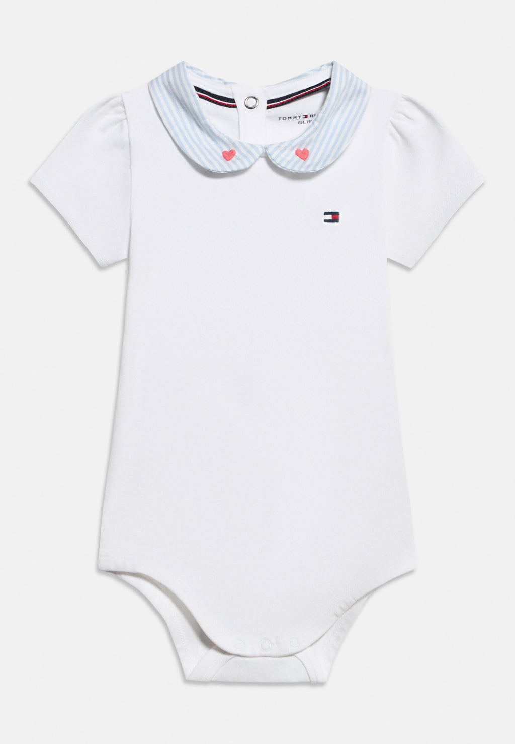 HEART EMBROIDERY ITHACA STRIPE COLLAR BODYSUIT Media 1
