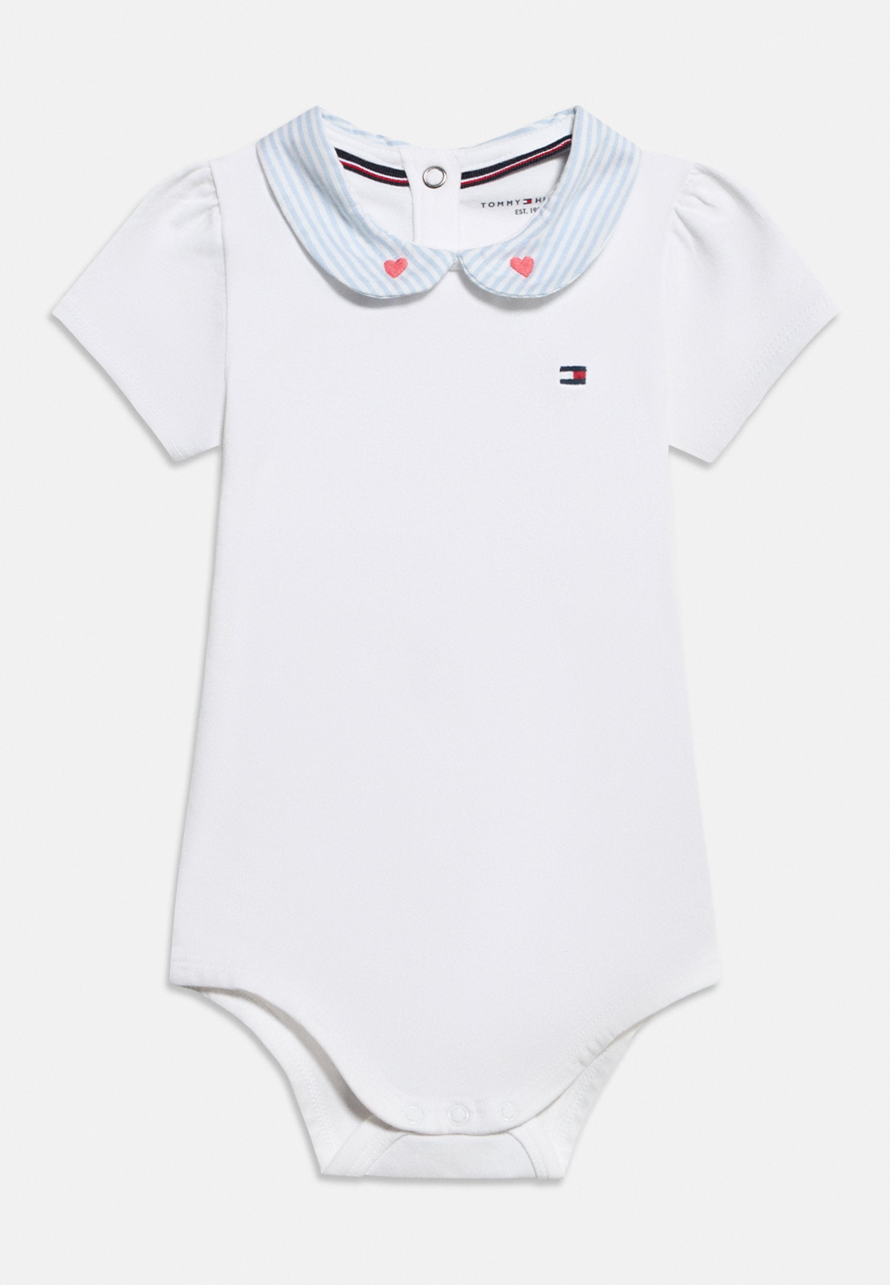 HEART EMBROIDERY ITHACA STRIPE COLLAR BODYSUIT Media 1