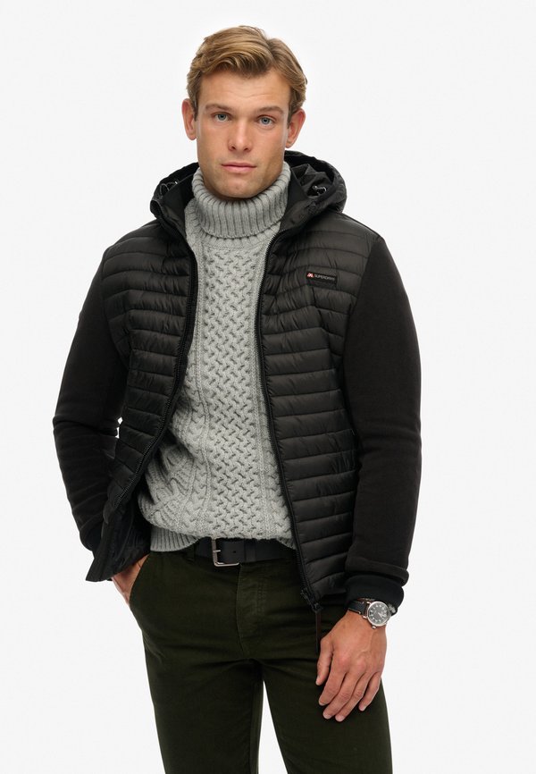 Superdry & Co HOODED STORM HYBRID - Light jacket - black