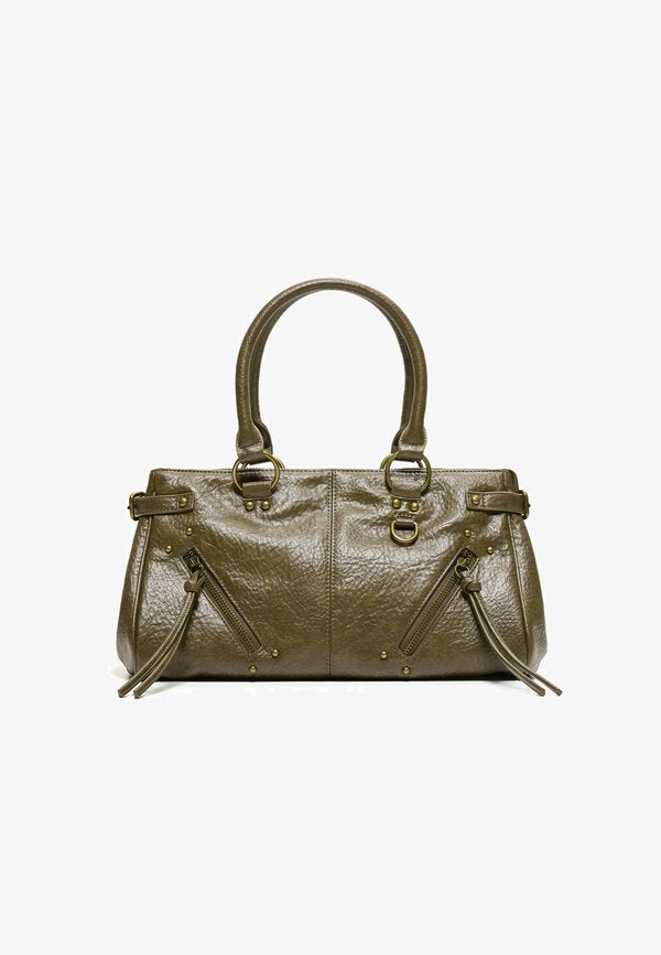 Bershka ZIP BAG 00478184 - Handbag - khaki