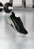Puma ACTION PRO  - Training shoe - black/intense mint/sunny lime/ white
