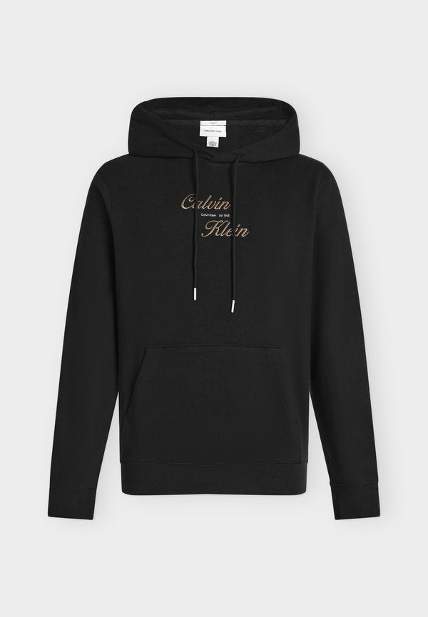 Calvin Klein Jeans TERRY GRAPHIC HOODIE - Hoodie - black