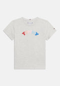 TEXTURED LOGO JERSEY CREW NECK T-SHIRT Media 1