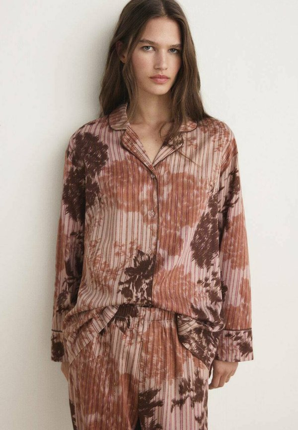 Mango WITH BLURRED  - Pyjama top - brown