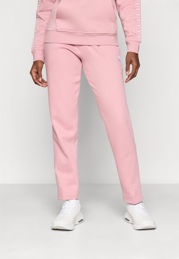 Puma TAPE SWEATPANTS - Tracksuit bottoms - poised pink
