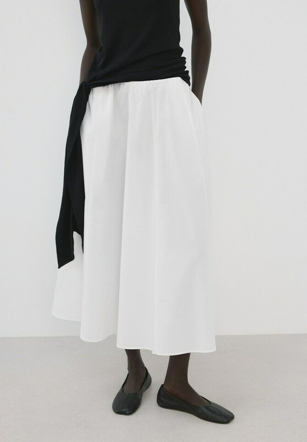 Mango A-line skirt - white