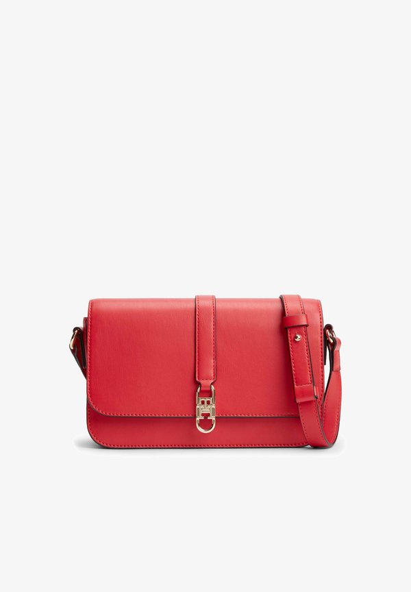 Tommy Hilfiger TH LIBRE FLAP CROSSOVER - Cross body bag - primary red