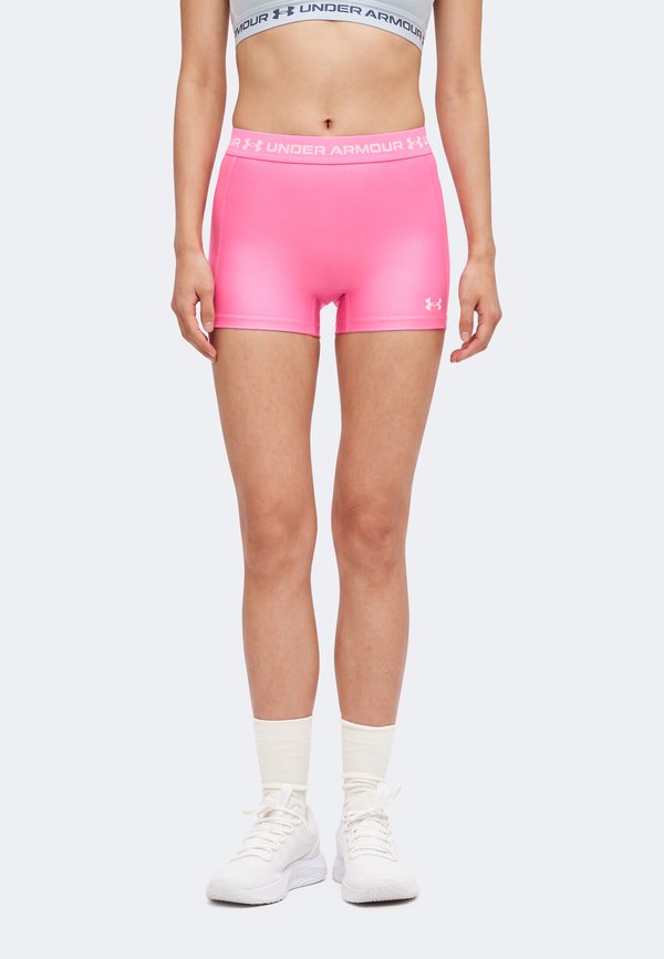 Under Armour HEATGEAR SHORTY - Leggings - pink frenzy/prime pink