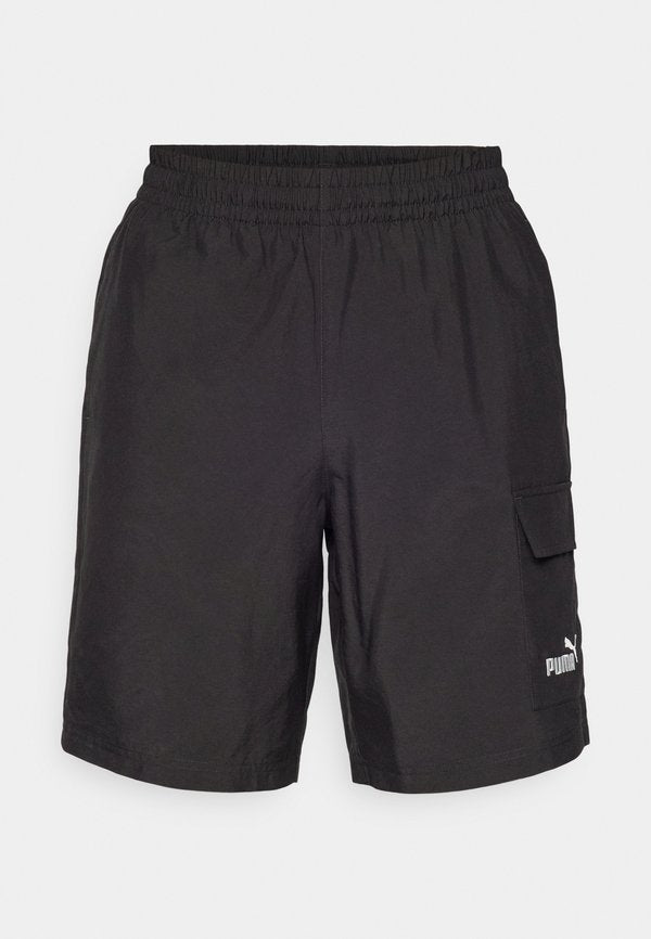 Puma LOGO CARGO SHORTS - Sports shorts - black