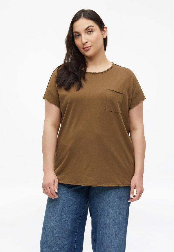 s.Oliver T-SHIRT - Basic T-shirt - dunkelbraun
