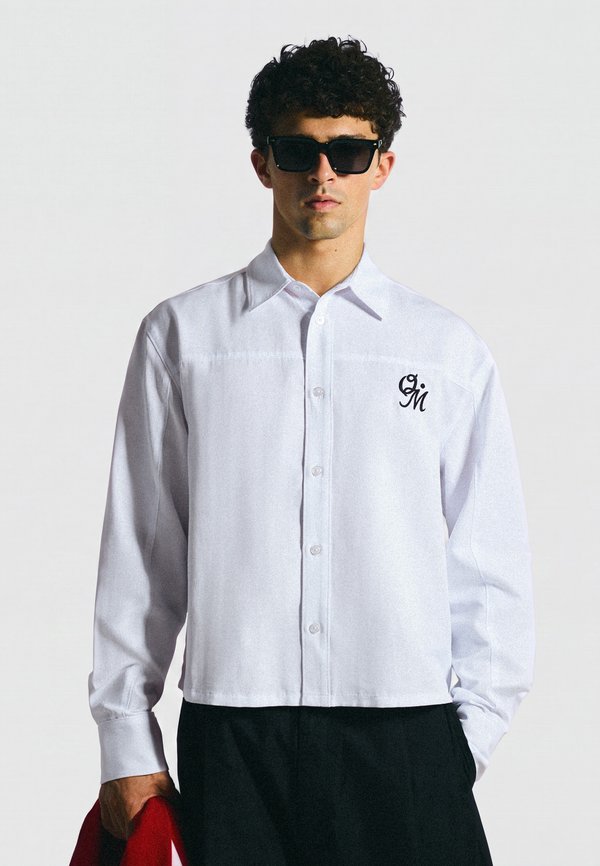 Bershka LONG SLEEVE SHIRT - Shirt - white