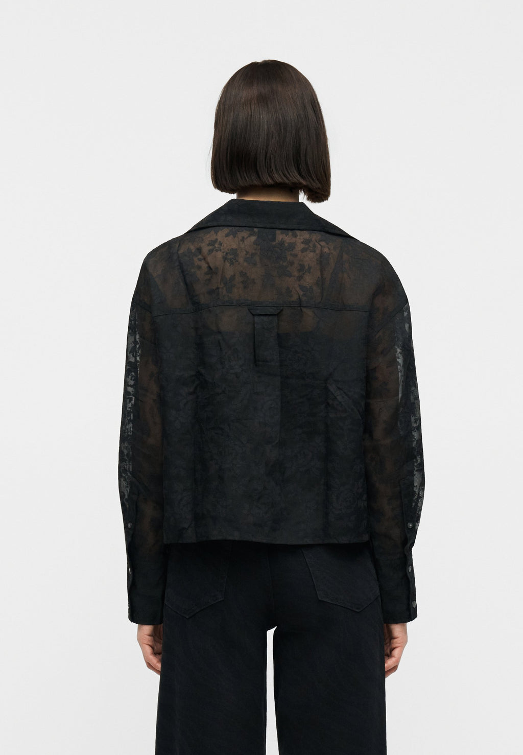 GAP STRAIGHT CROPPED SHIRT