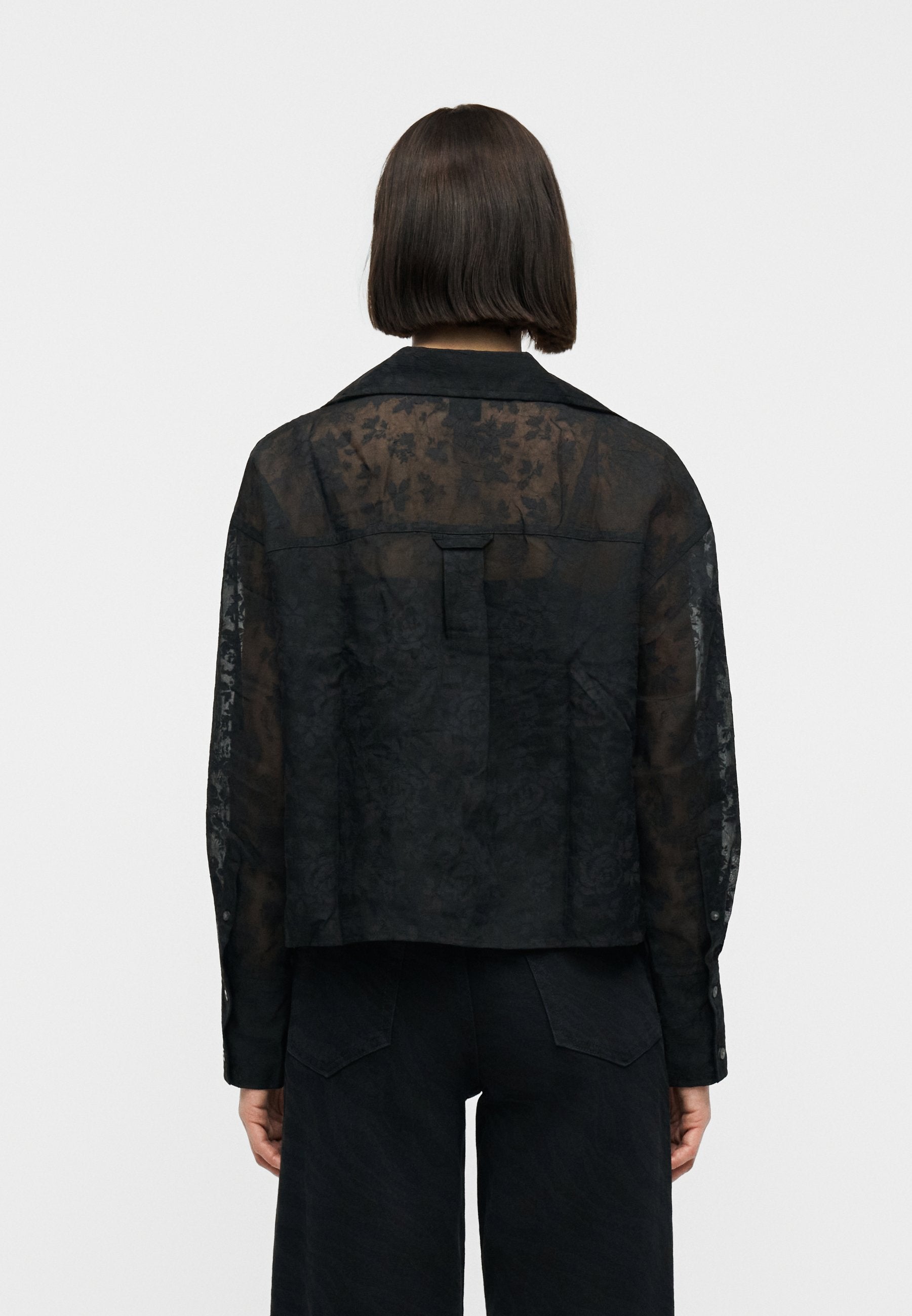 GAP STRAIGHT CROPPED SHIRT