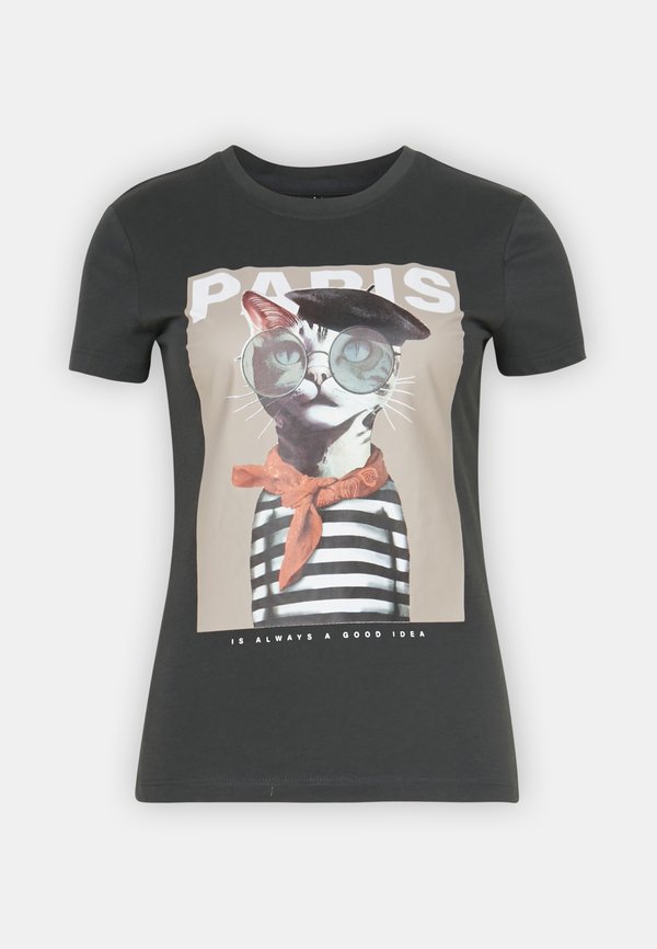 ONLY ONLVIBE GLASSES - Print T-shirt - phantom