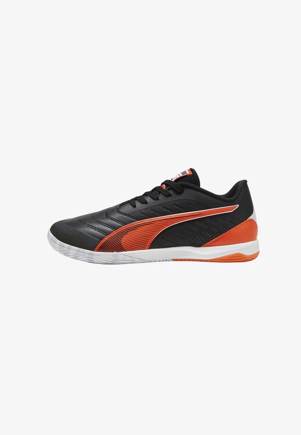 Puma IBERO IV FUTSAL SCHUHE  UNISEX - Indoor football boots - black-flame flicker-flat dark gray