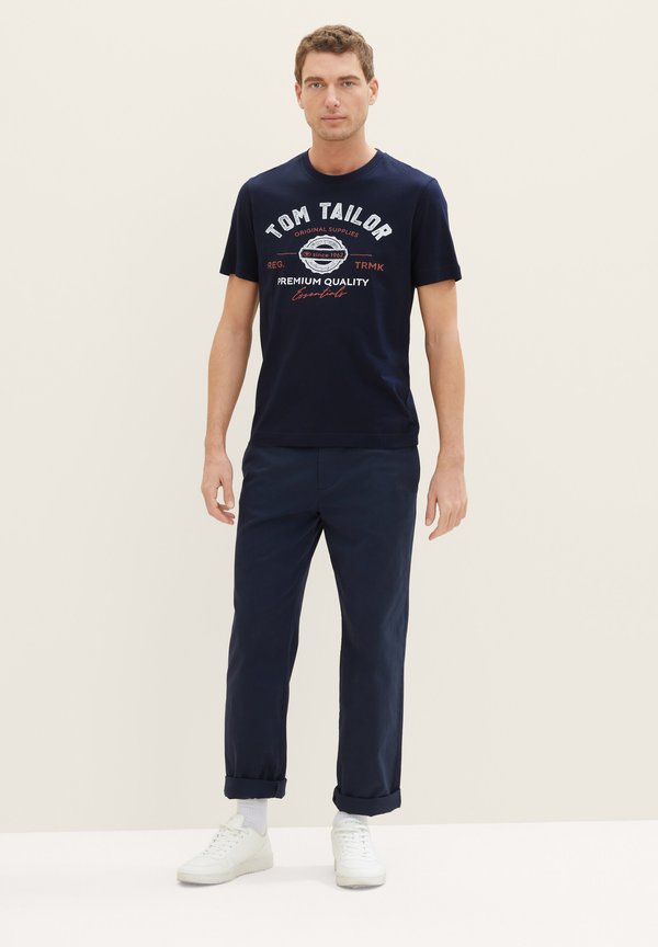 TOM TAILOR LOGO 2 PACK - Print T-shirt - blau