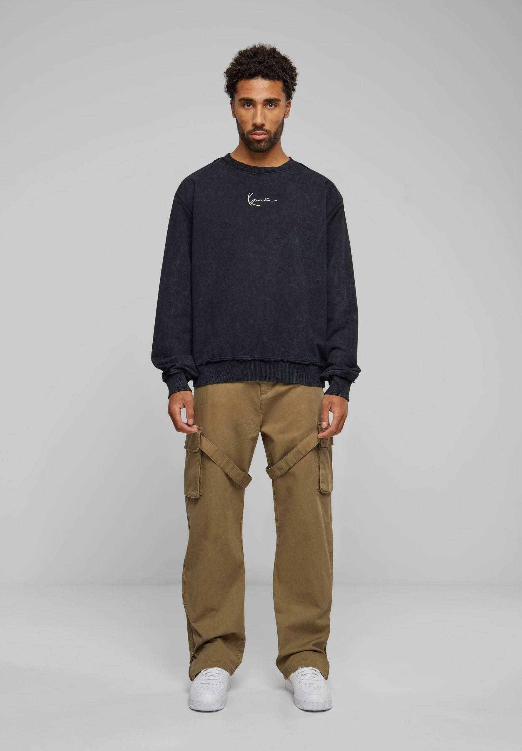 Karl Kani SMALL SIGNATURE DISTRESSED OS CREW