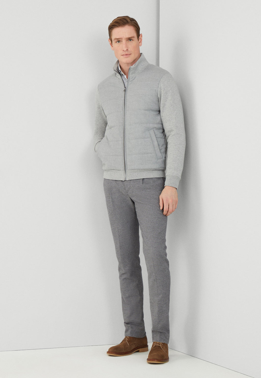 Hackett London MARL WVN QUILT FZ