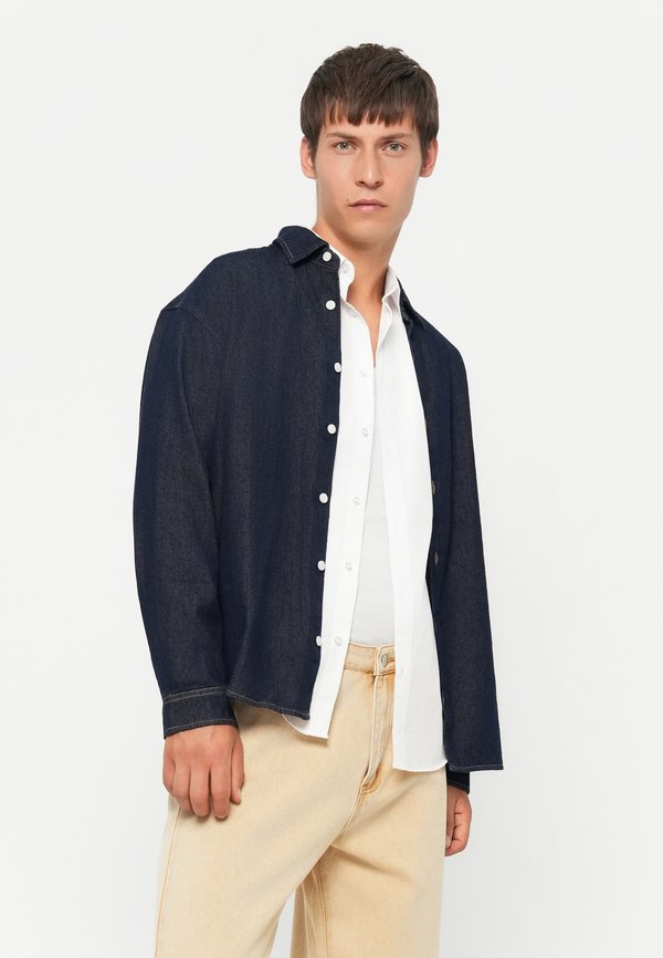 Jack & Jones Denim Loose Fit - Shirt - dark blue denim