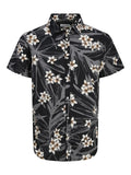 Jack & Jones JJHAWAII AOP - Shirt - black