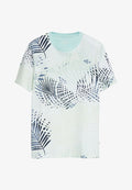 s.Oliver T-SHIRT - Print T-shirt - azurblau